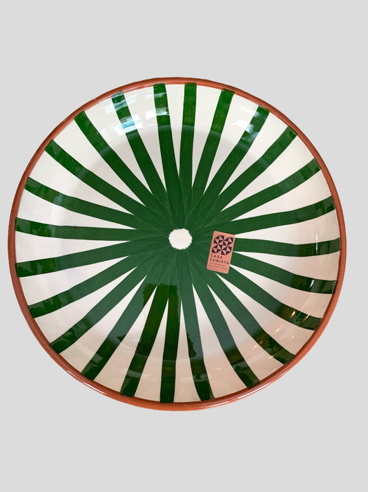 Large Ray Platter- Dark Green