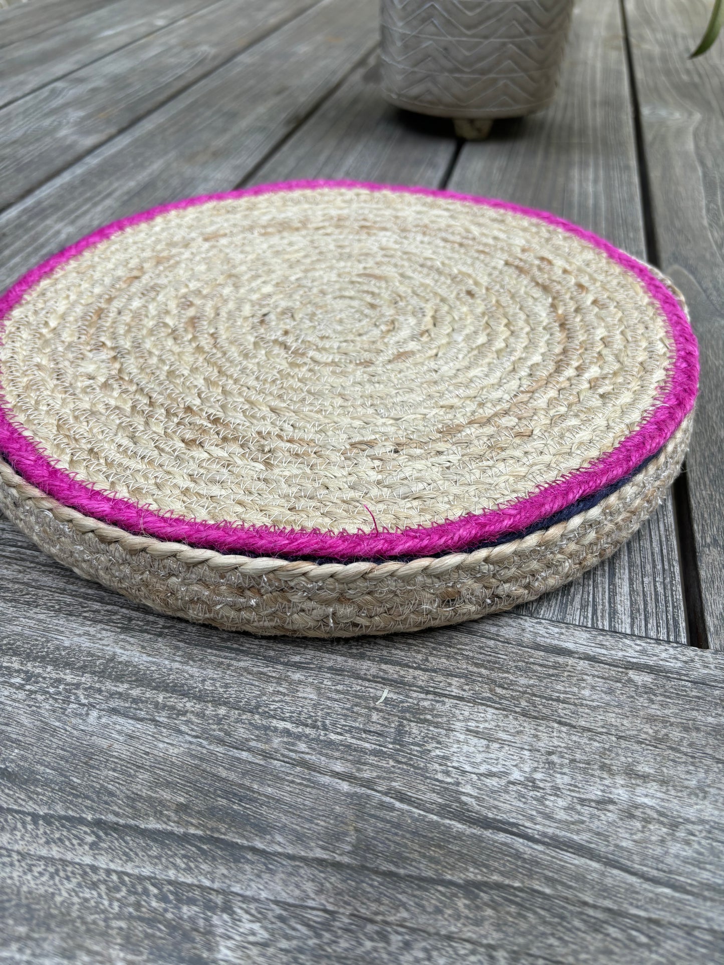 Jute Placemats, Pink - Set of 6