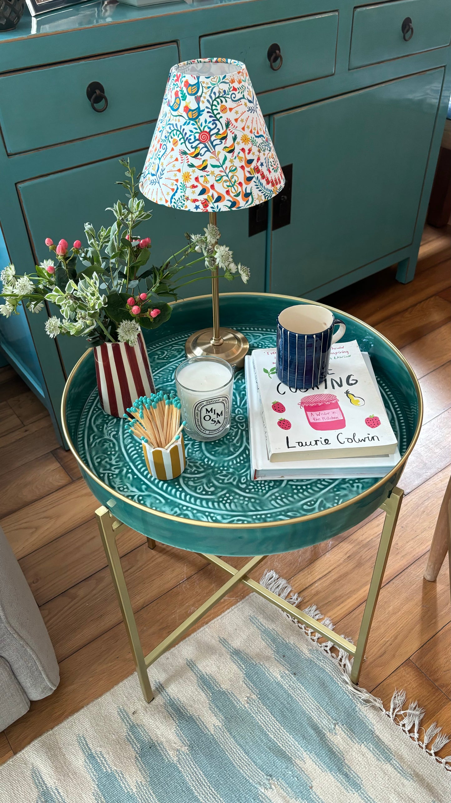 Rechargeable Table Lamp With '12 Days of Christmas' Lampshade