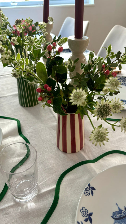 Candy Striped Creamer Jug