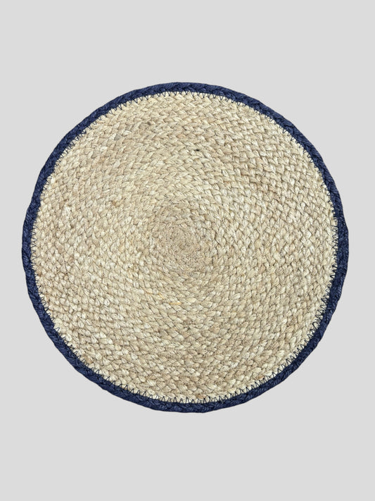 Jute Placemats, Navy - Set of 6