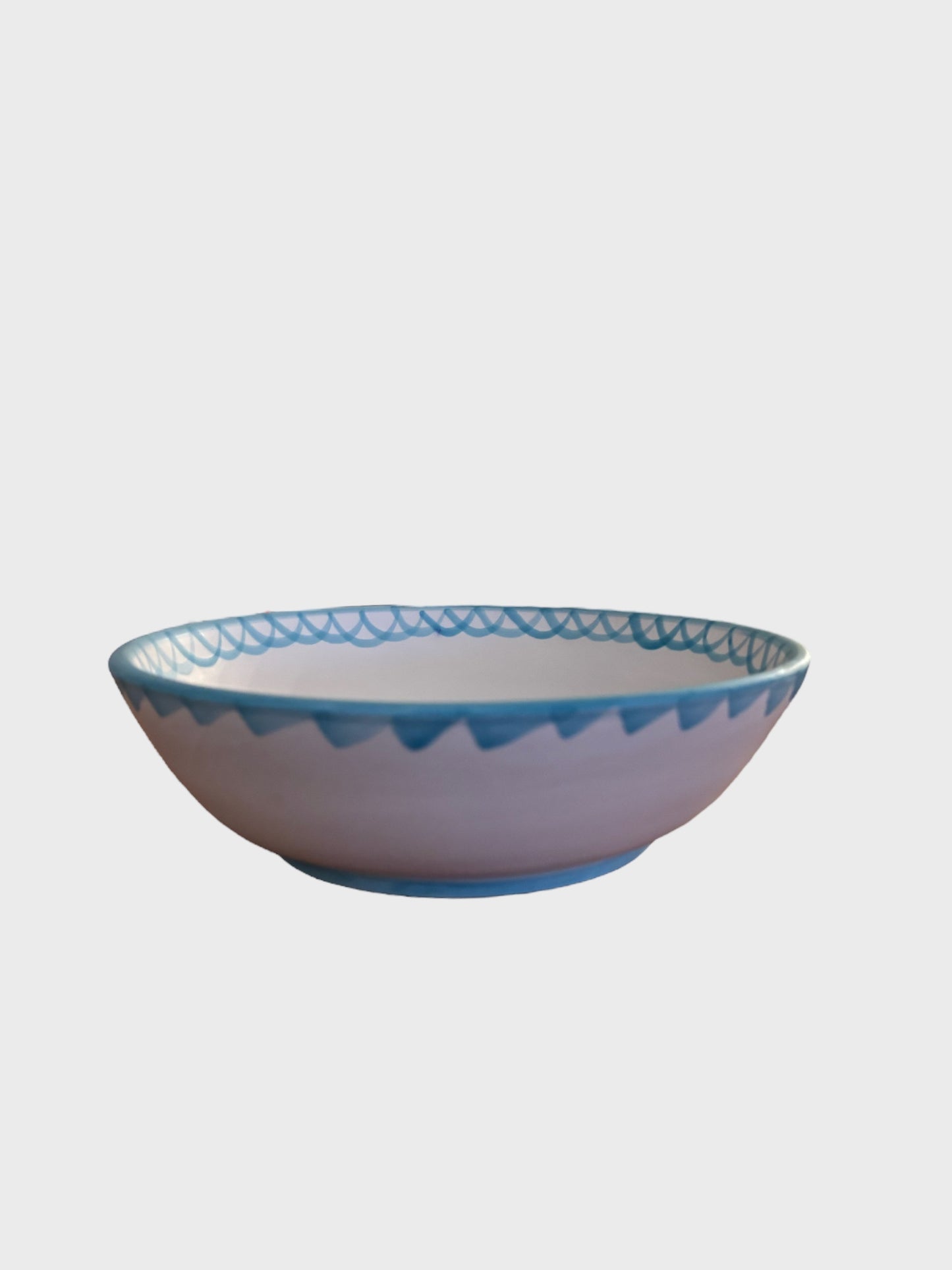 Traditional Spanish Hand-Painted Bowl - Turquoise