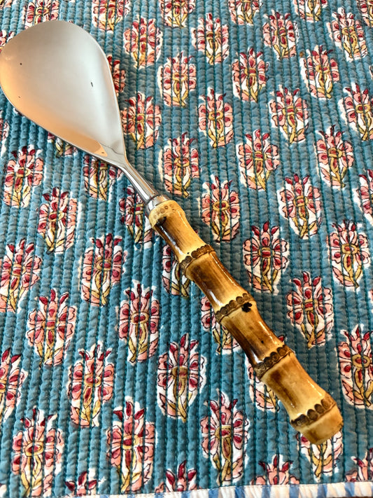 Bamboo Handled Serving Spoon
