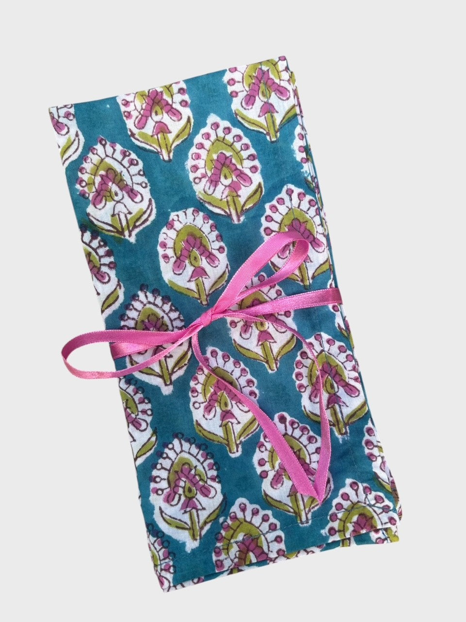 Azalea Block Printed Napkins - Set of 4