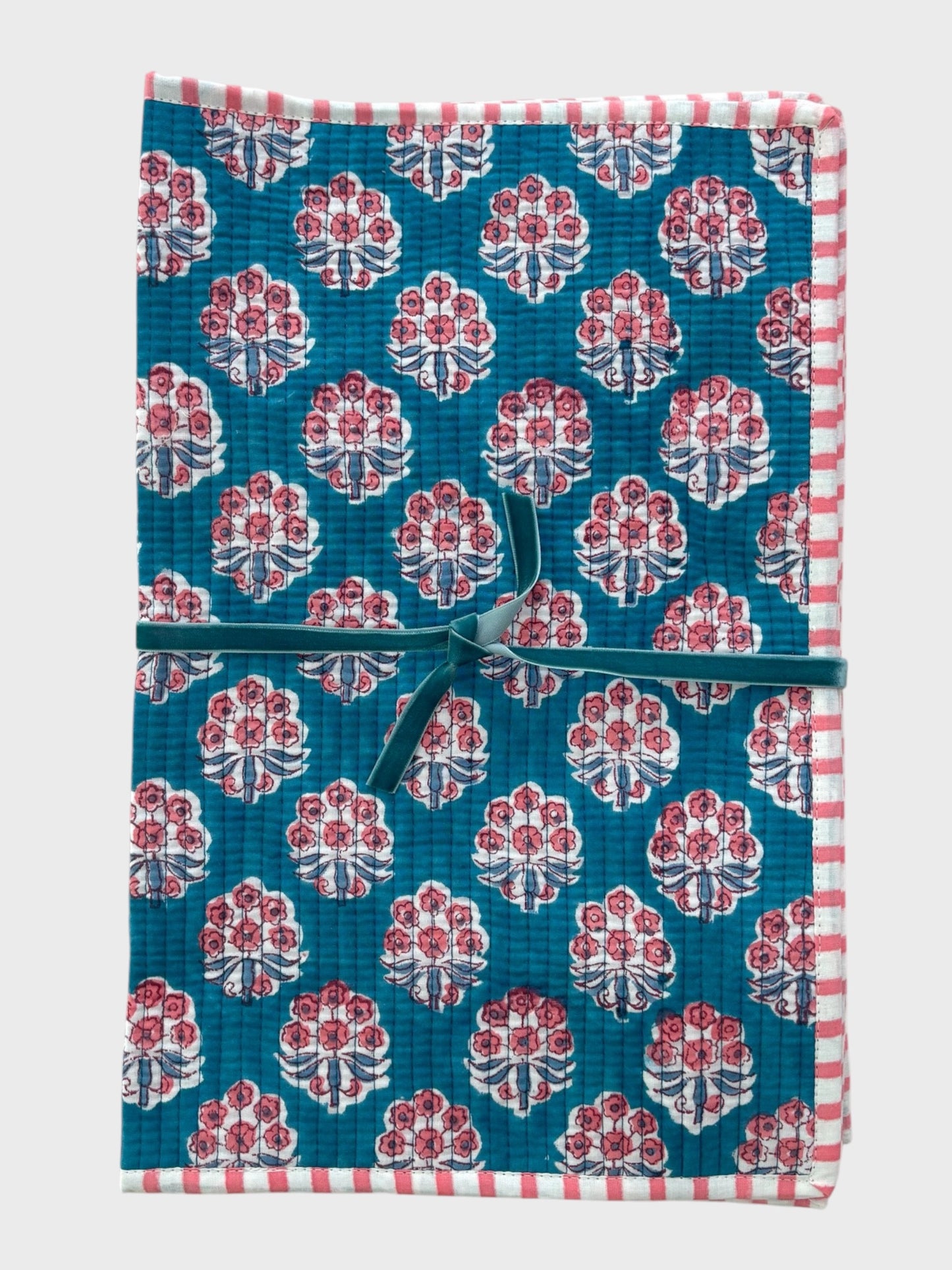 Camellia Block Printed Placemats - Set of 4