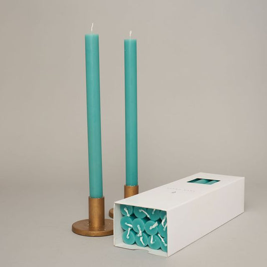 Coloured Dining Candle - Turquoise (Single)