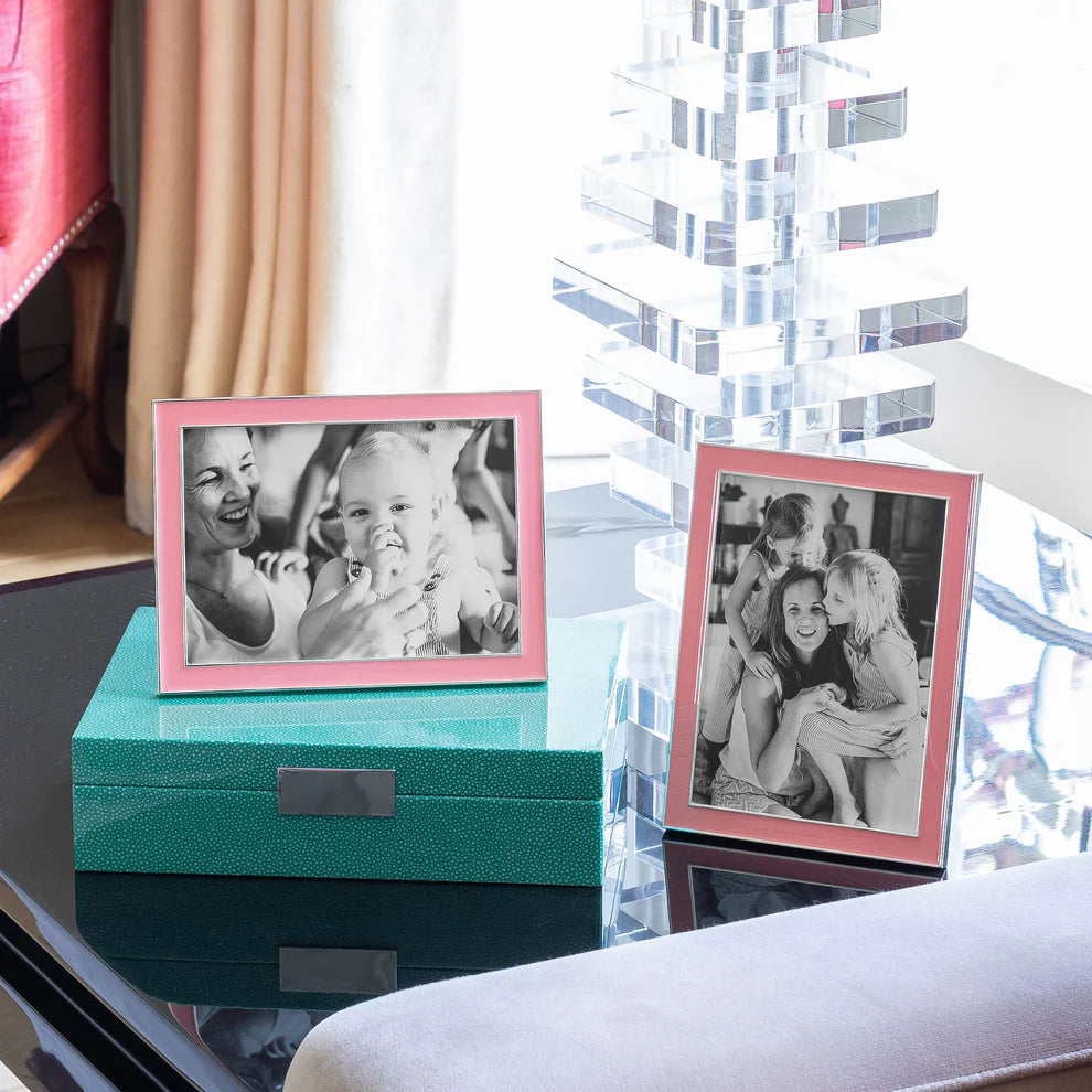 Enamel Photo Frame - Coral