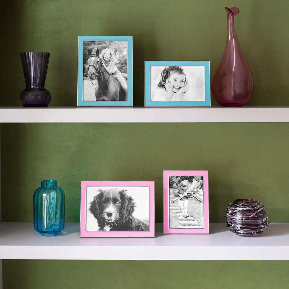 Enamel Photo Frame - Electric Pink