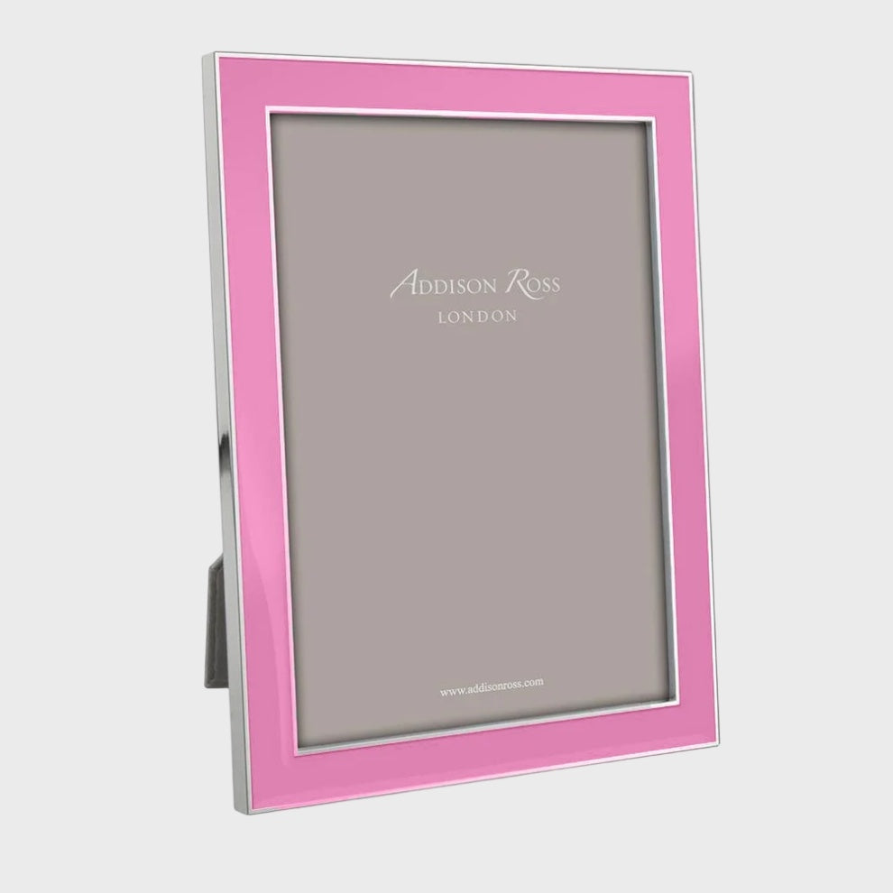 Enamel Photo Frame - Electric Pink