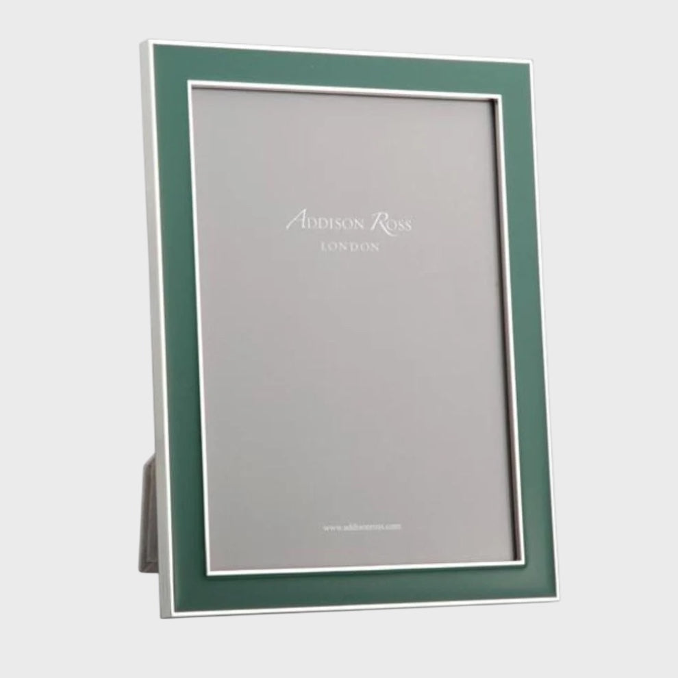 Green photo frame from Addison Ross on a white background