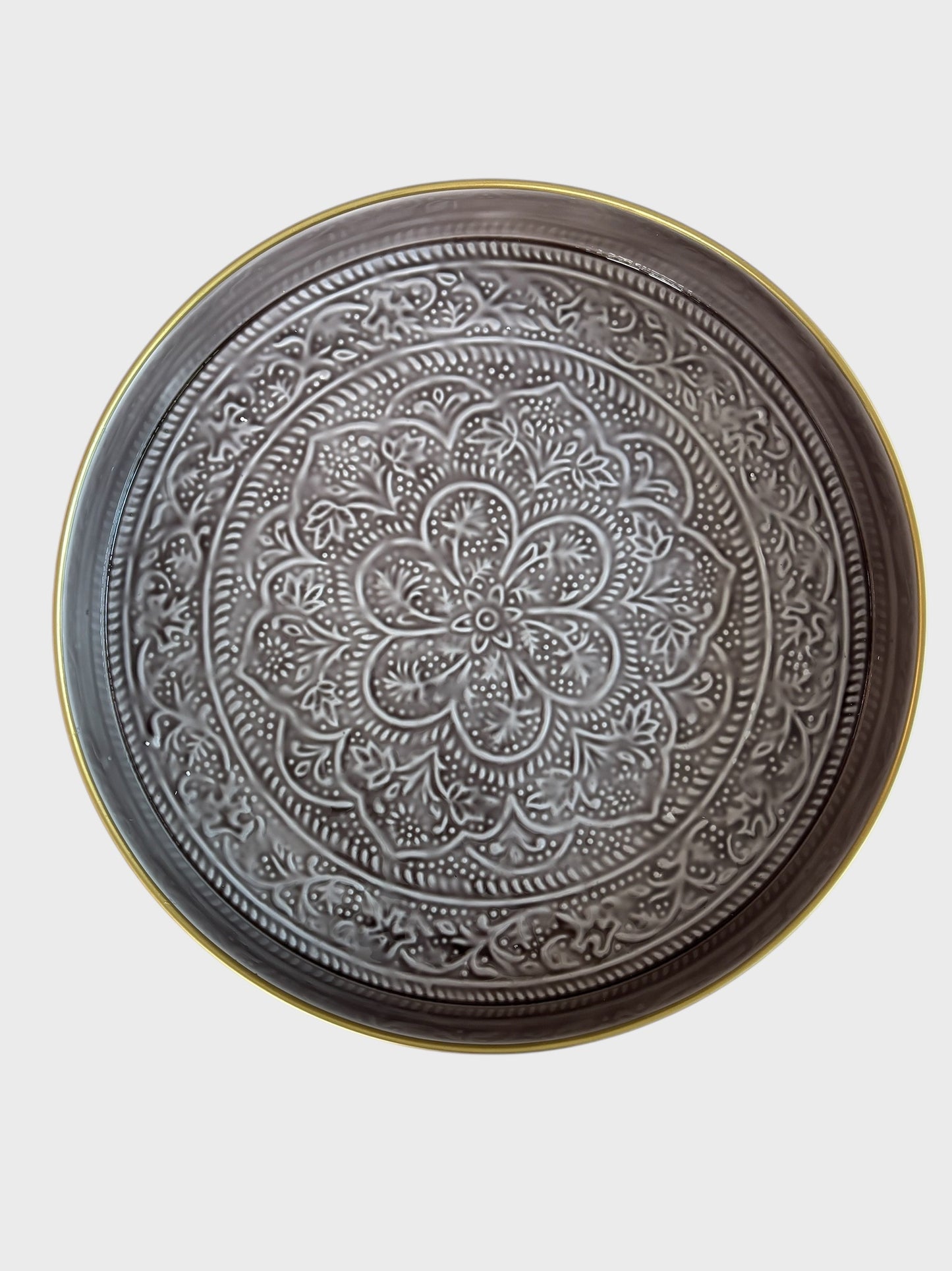 Large Enamel Tray - Grey