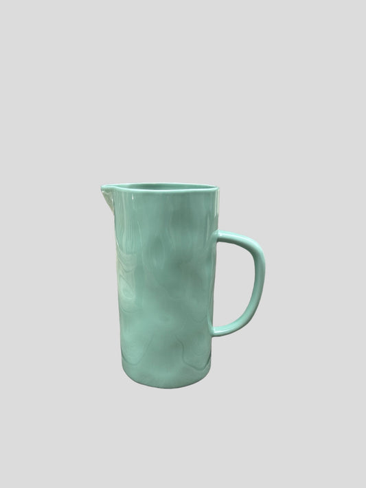 Medium Hand-Painted Jug - Mint