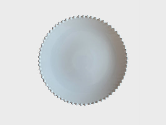 Pearl White Dinner Plate