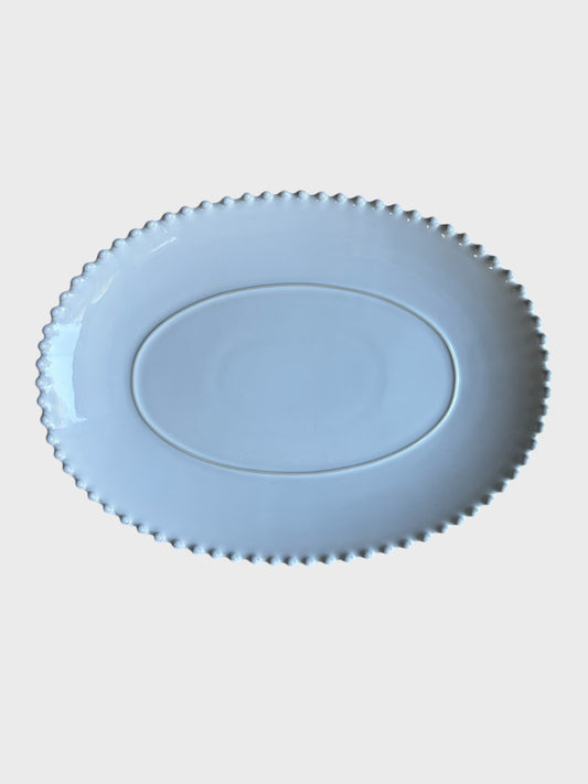 Pearl White Medium Oval Platter