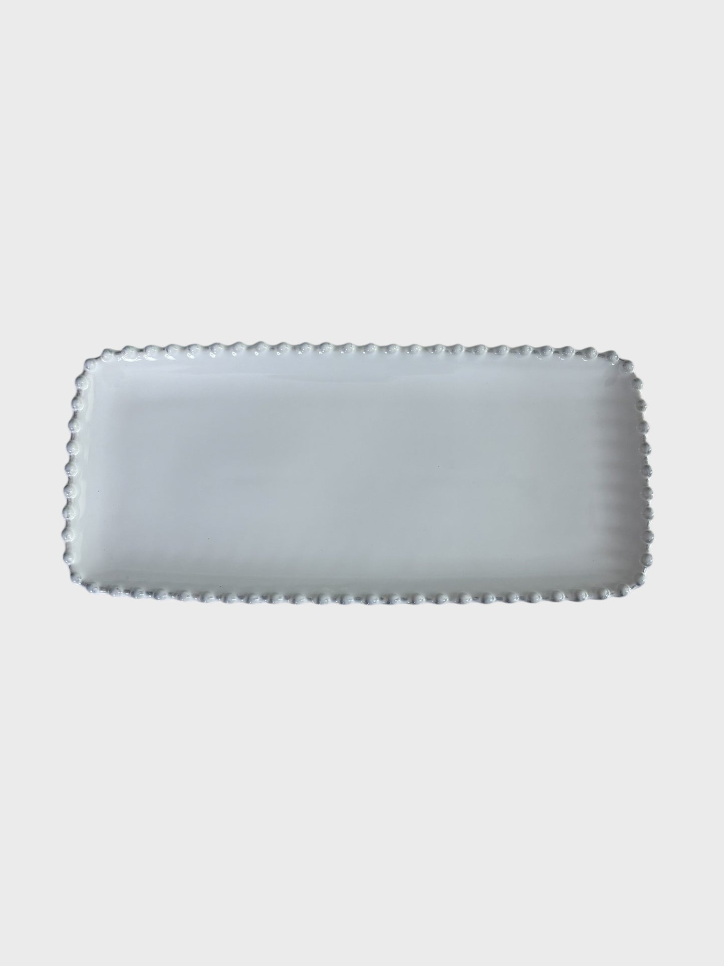 Pearl White Rectangular Tray