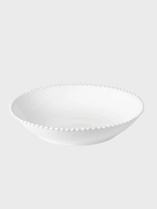 Pearl White Serving Bowl