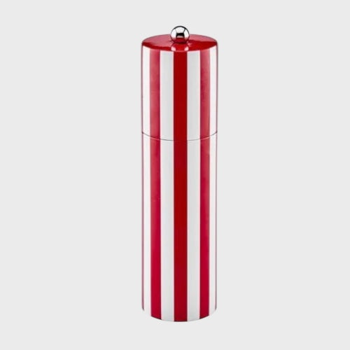 Striped Salt or Pepper Grinder - Burgundy