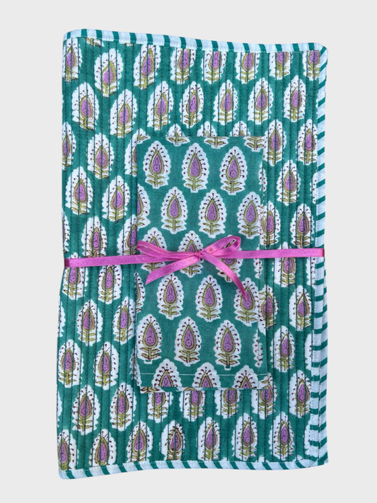 Calypso Block Printed Placemat With Napkin