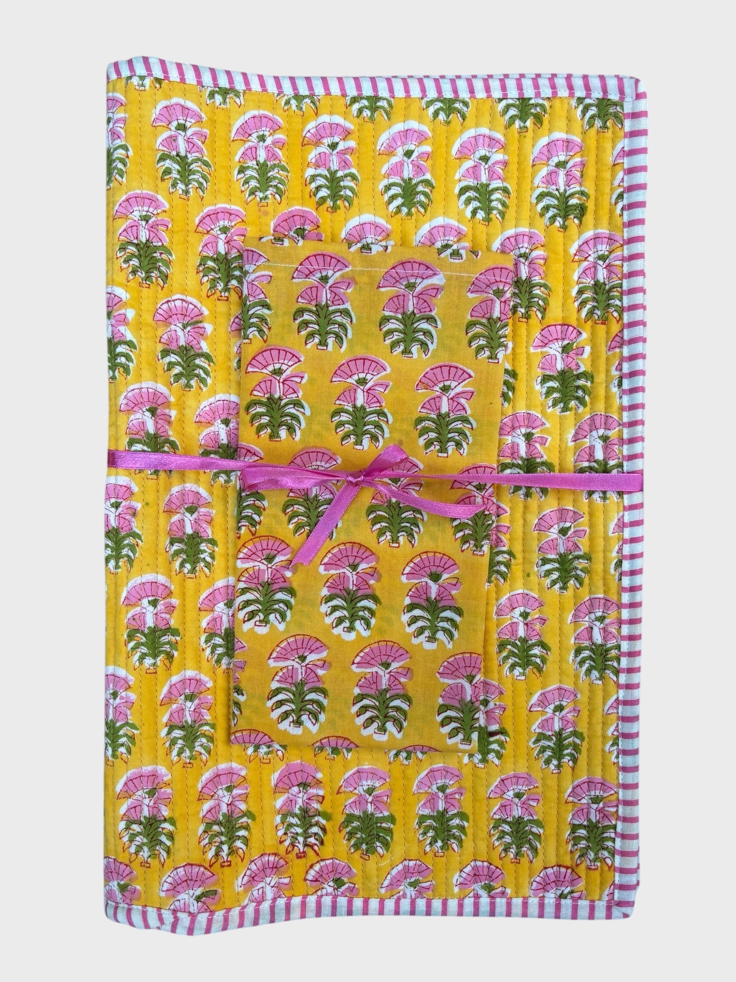 Papyrus Block Printed Placemat With Napkin