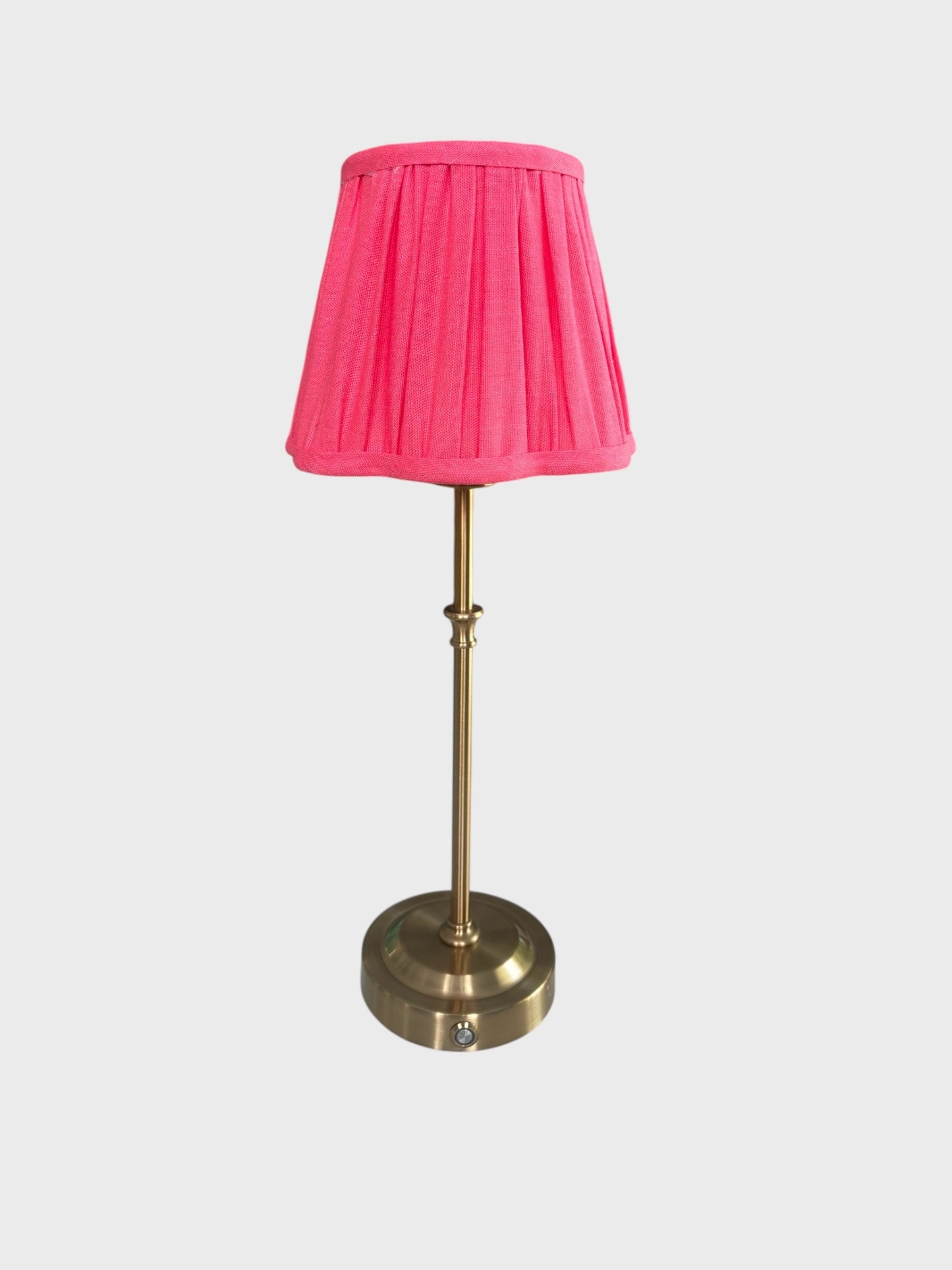 Watermelon Pink Scalloped Lampshade