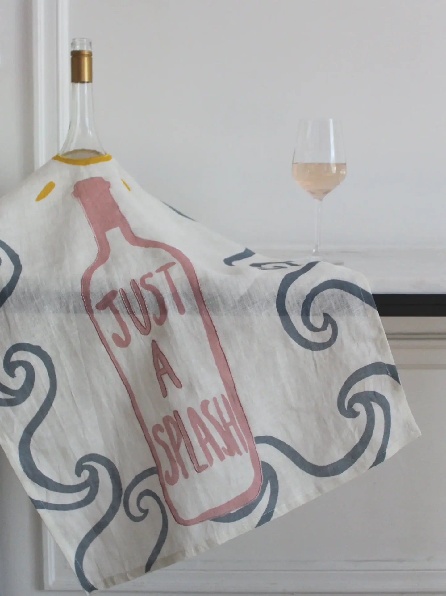 Just A Splash Tea Towel - 100% Linen