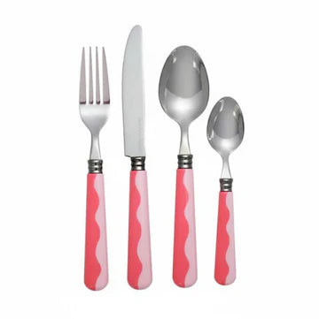 Wave Cutlery - Watermelon & Pink (16-Piece Set)