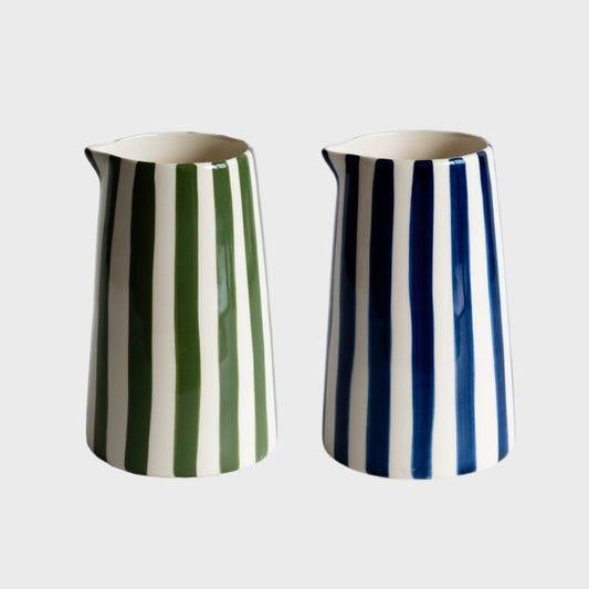 Large Candy Striped Jug