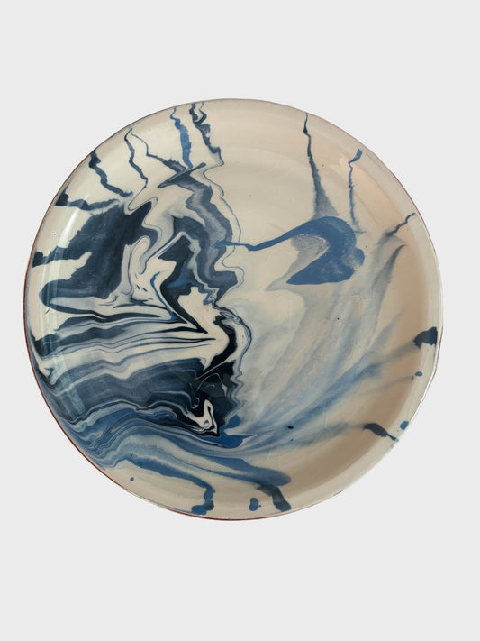 Spanish Hand-Painted Plate - Blue & White