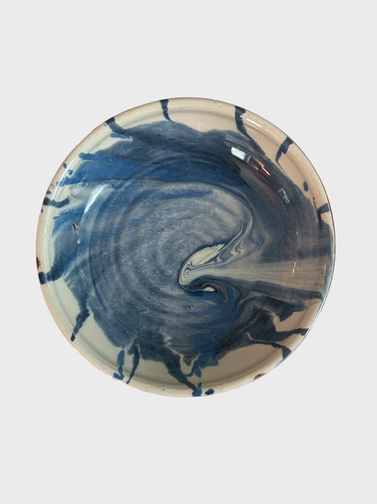 Spanish Hand-Painted Bowl - Blue & White