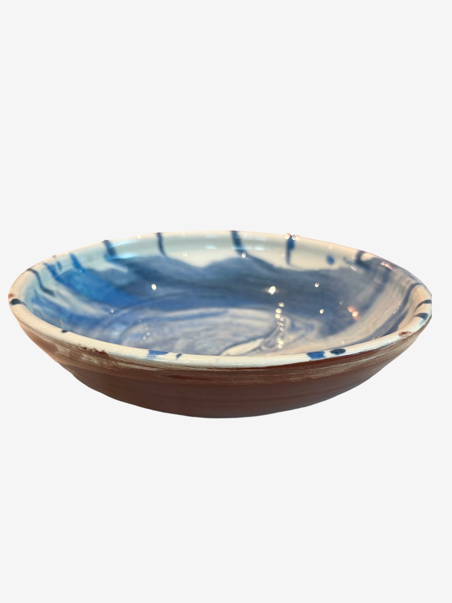 Spanish Hand-Painted Bowl - Blue & White