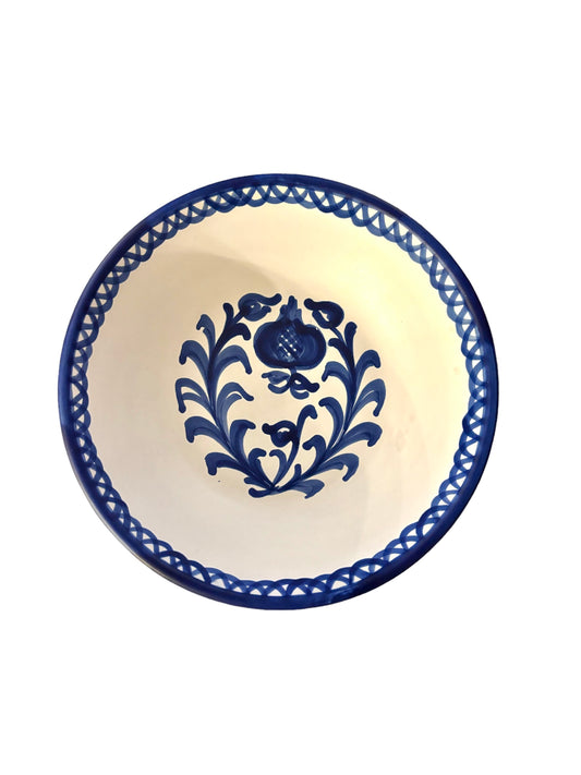 Traditional Spanish Hand-Painted Bowl - Blue