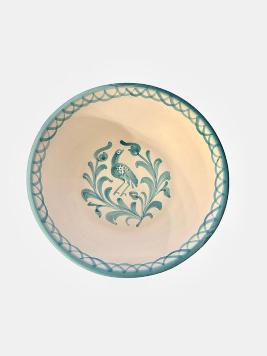 Traditional Spanish Hand-Painted Bowl - Turquoise