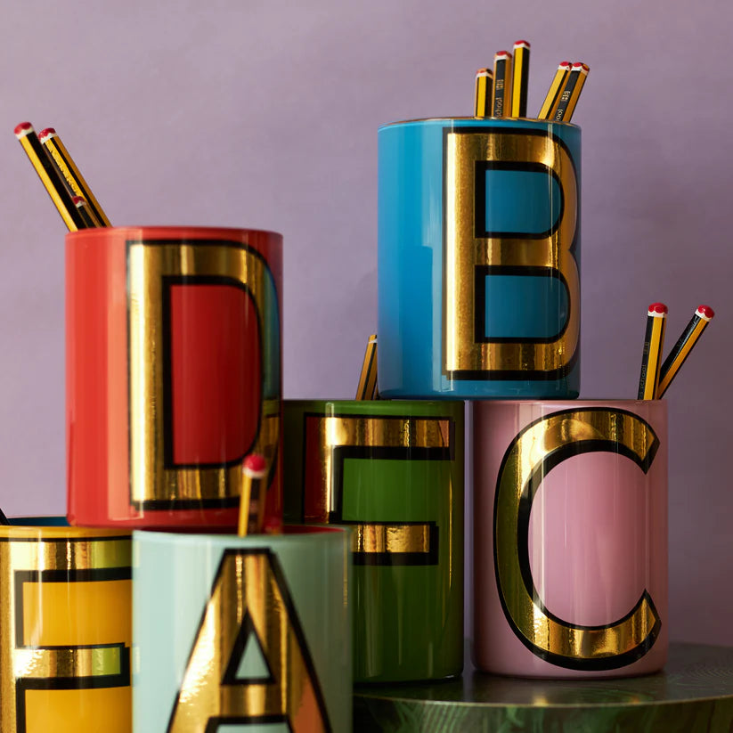 Alphabet Brush Pot - S