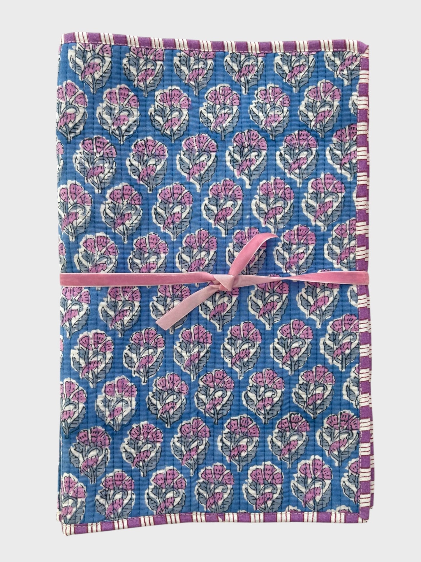 Peony Block Printed Placemats  - Set of 4
