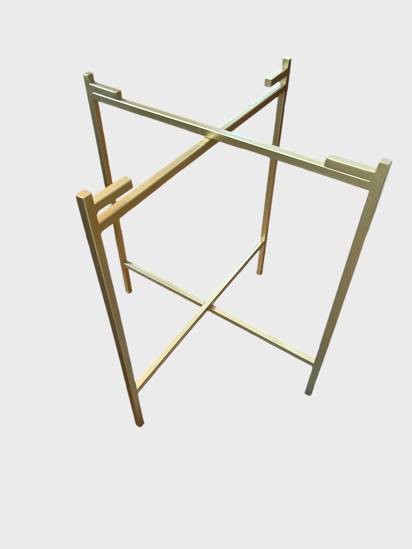 Folding Brass Tray Stand