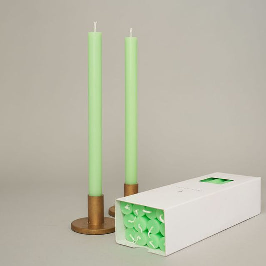 Coloured Dining Candle - Flouro Green (Single)