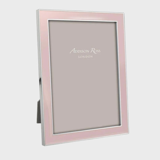 Pink photo frame with 'Addison Ross London' branding on a white background