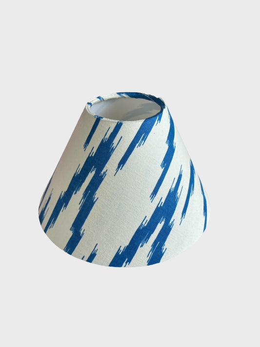 Handmade Blue Ikat Lampshade