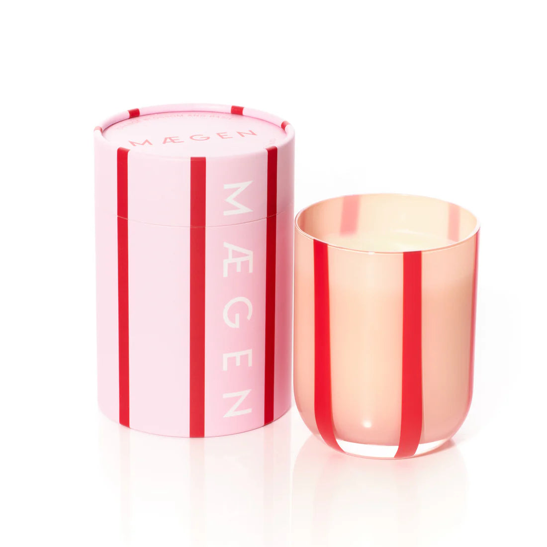 Striped Candle - Orange Blossom and Basil