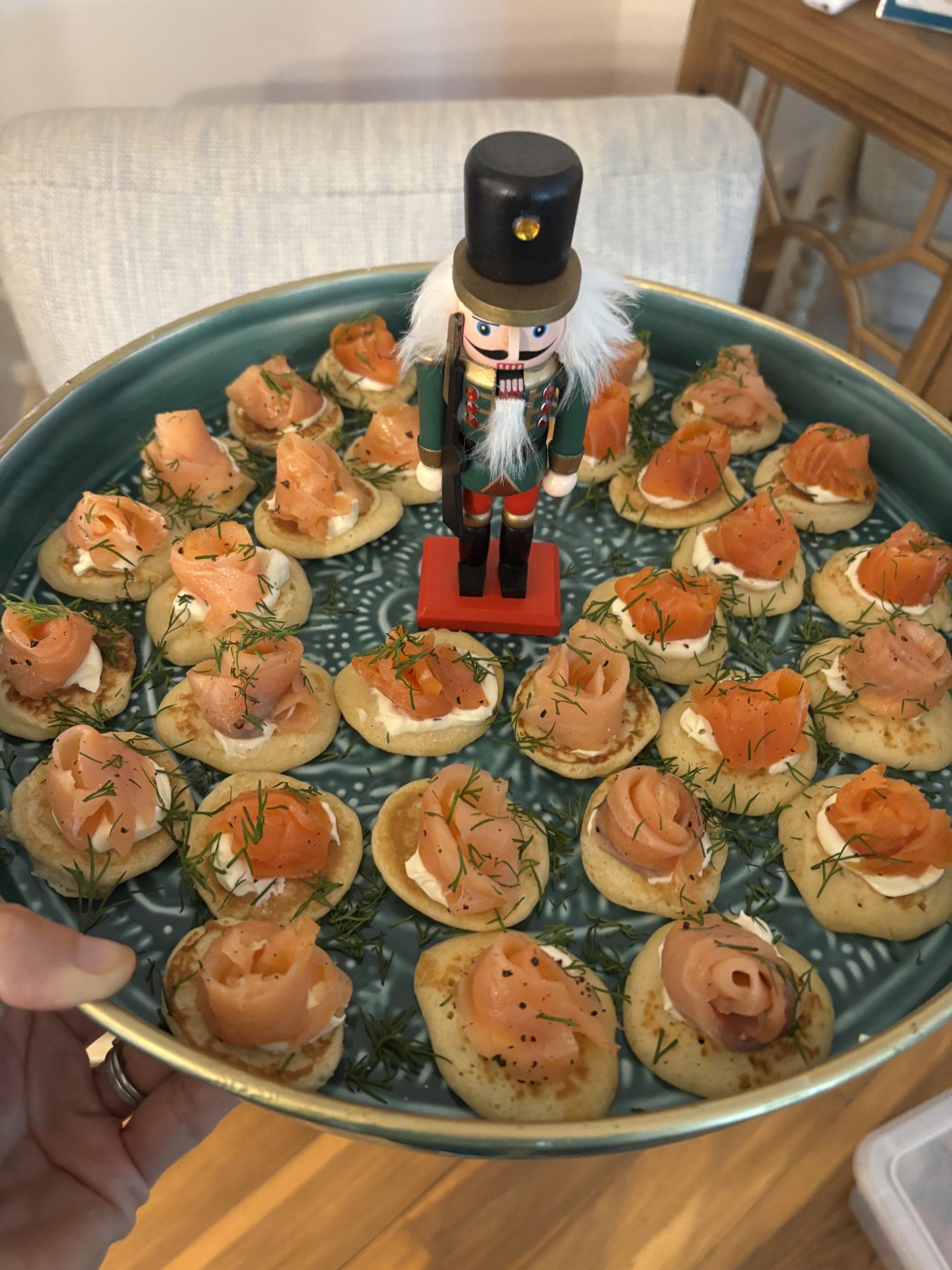 Medium Enamel Tray - Teal