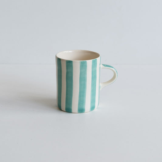 Demi Mug, Candy Striped - Mint