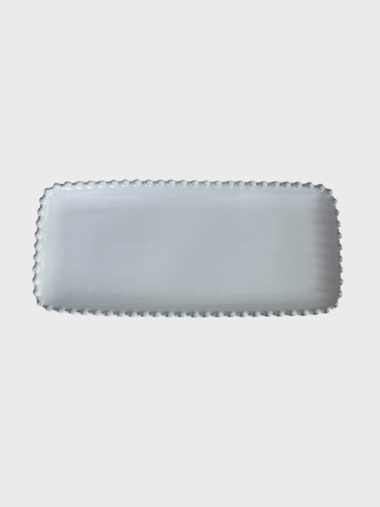 Pearl White Rectangular Tray