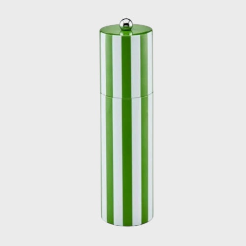 Striped Salt or Pepper Grinder - Green