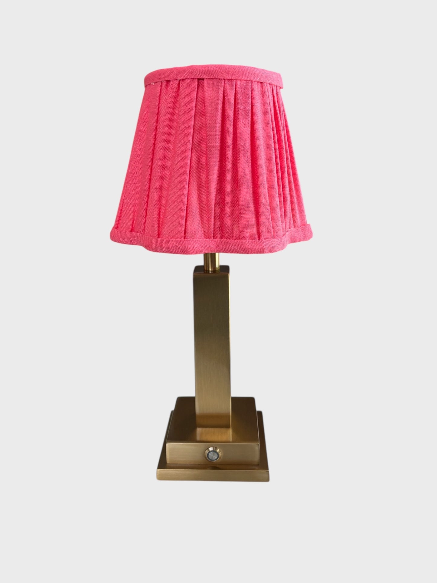 Rechargeable Table Lamp with Scallop Watermelon Shade