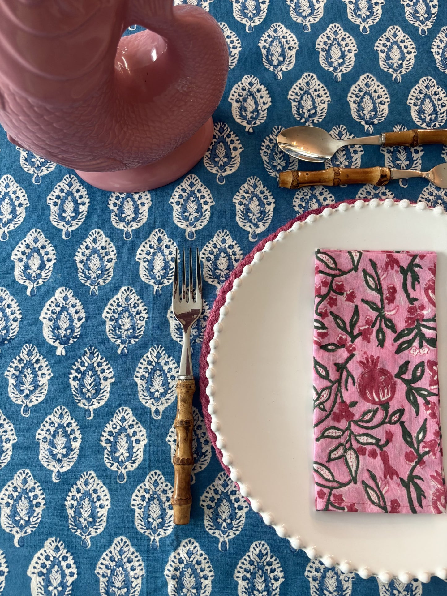 Blue Buti Tablecloth