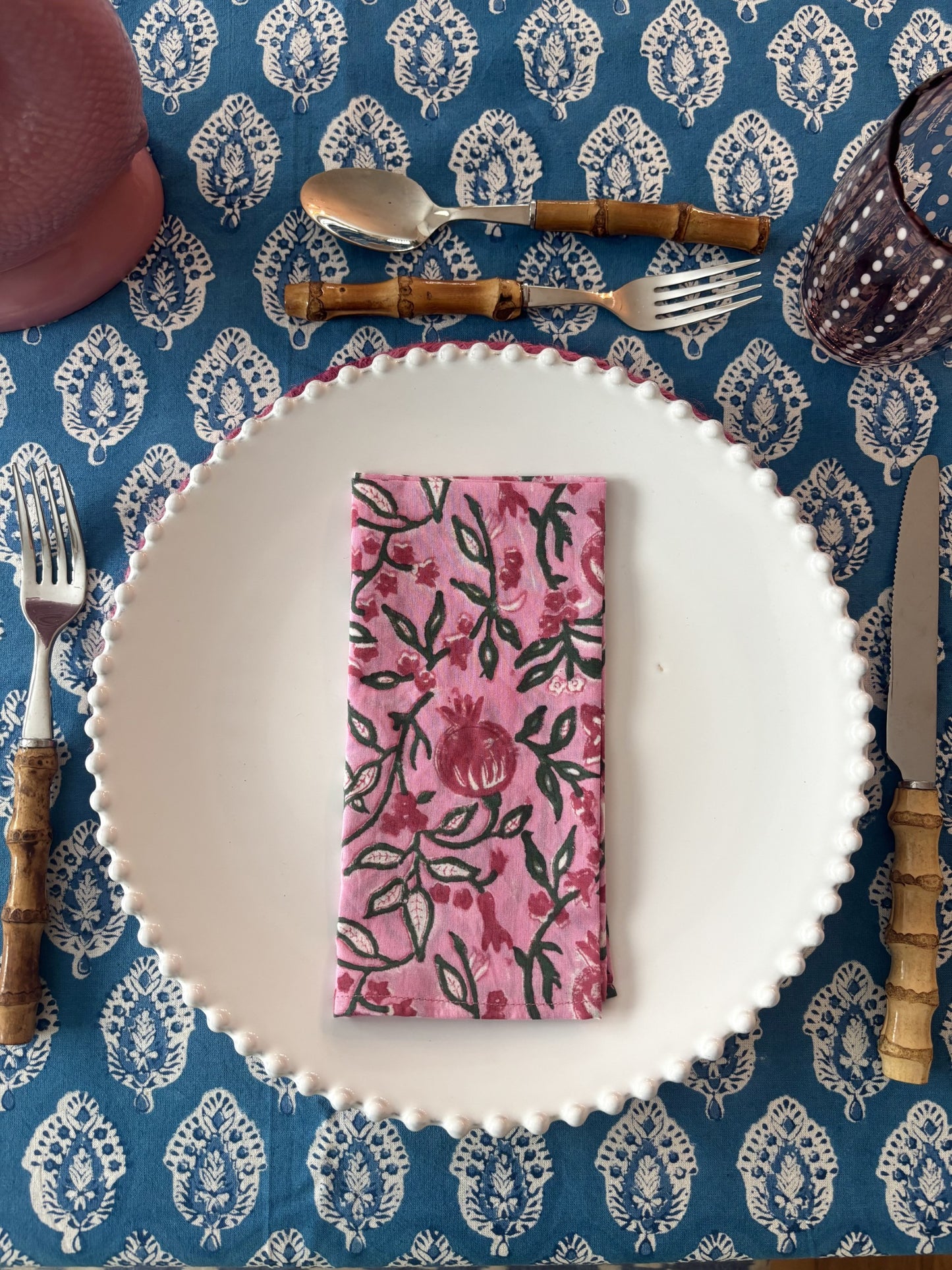 Blue Buti Tablecloth